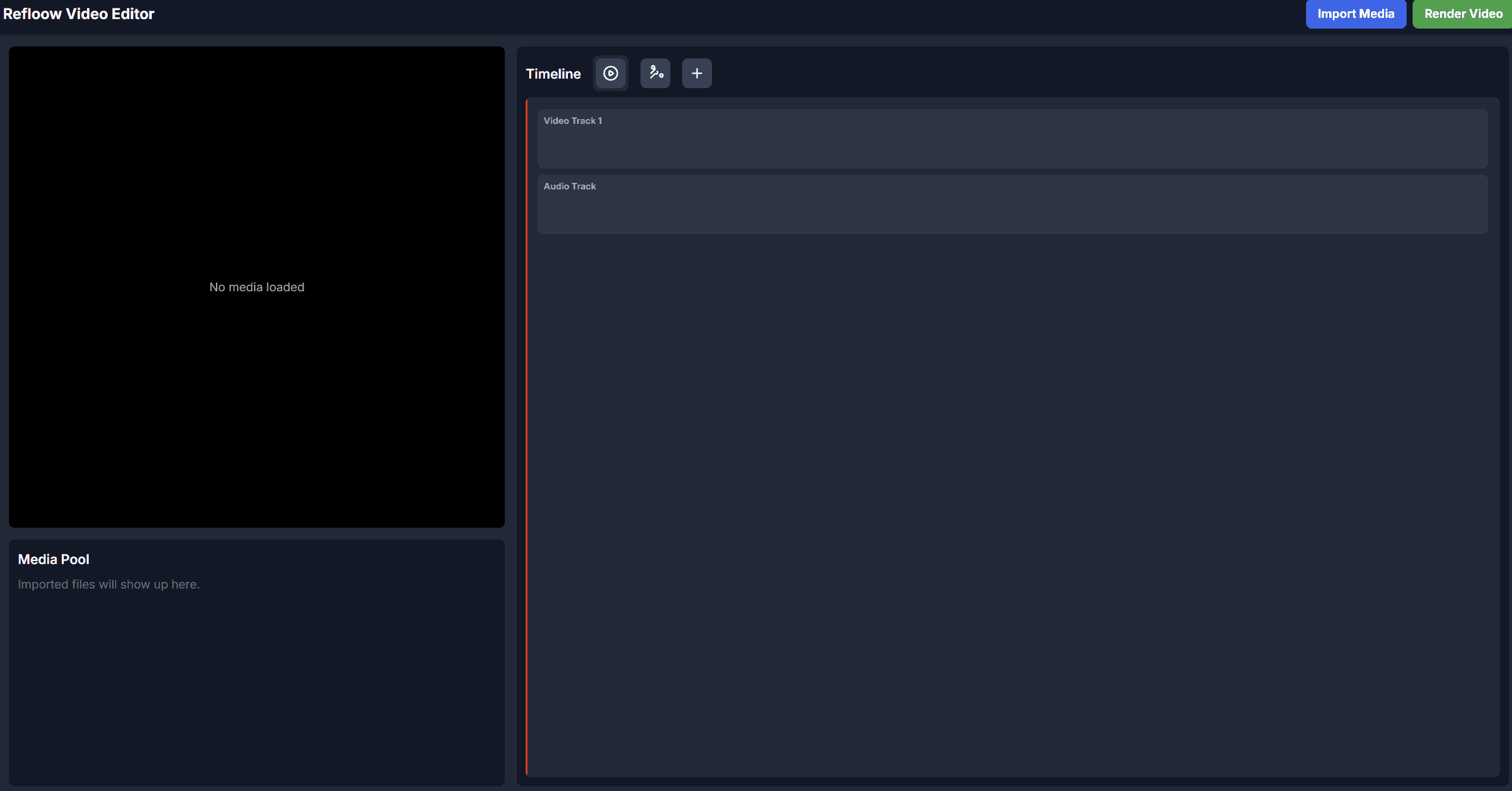 Refloow Video Editor concept ui design by Veljko Vuckovic