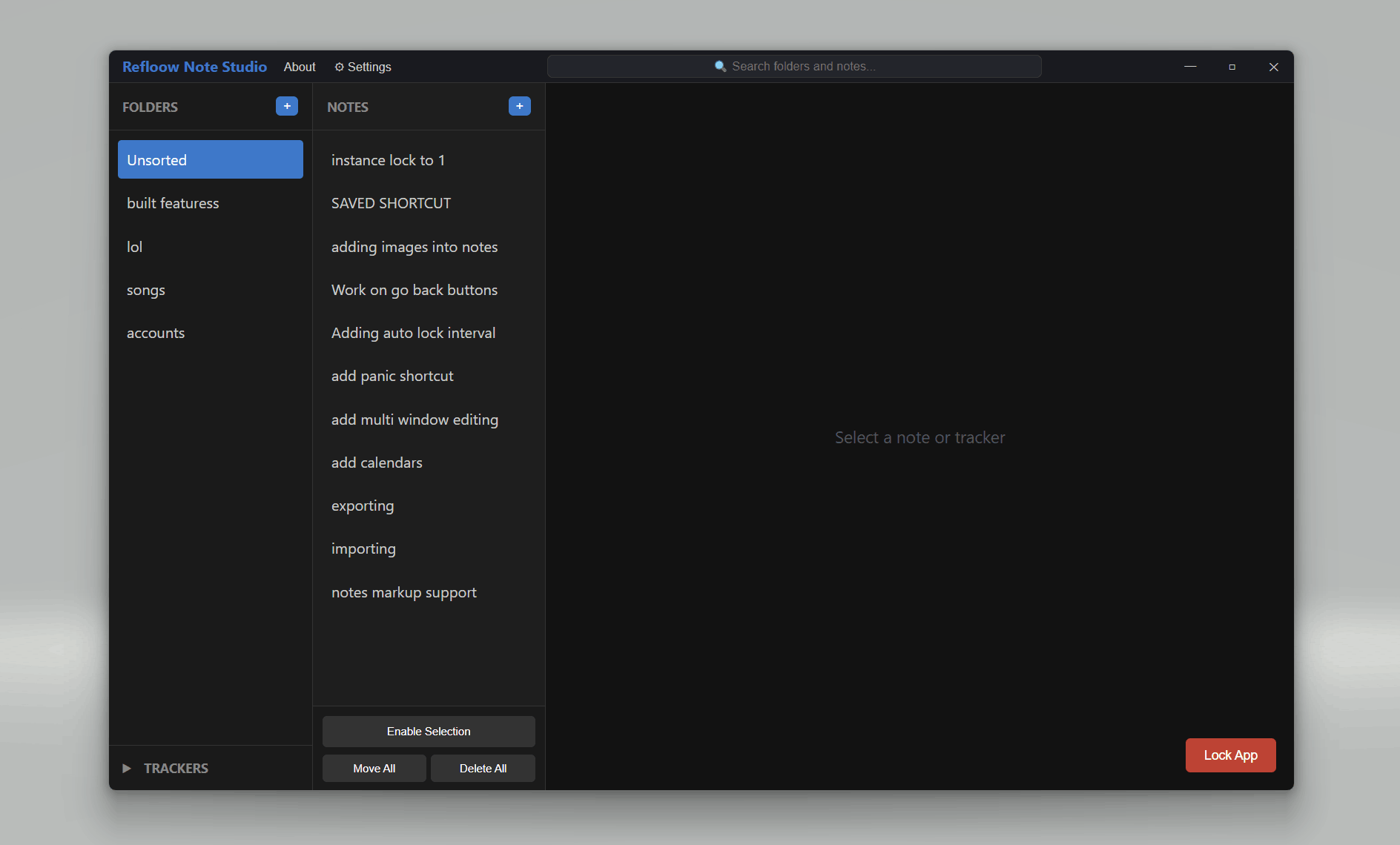 Refloow Note Studio ui design by Veljko Vuckovic
