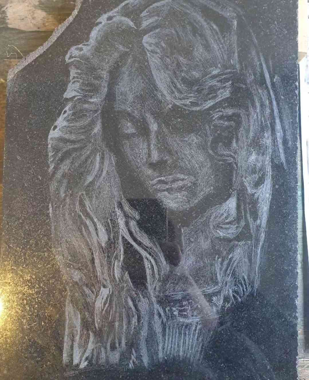 Statue Granite Engraving by Veljko Vuckovic